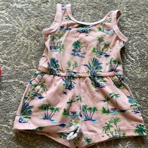 Pink baby romper